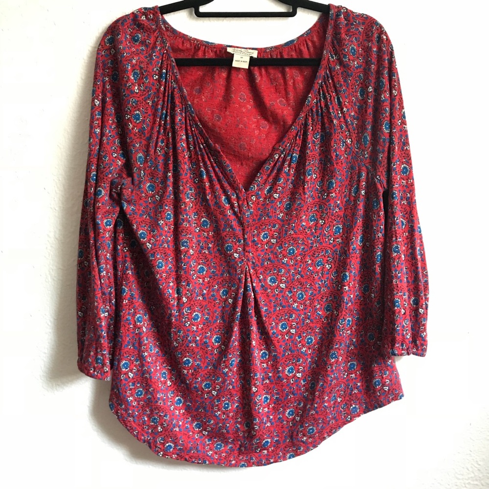 Lucky Brand 3/4 sleeve blouse